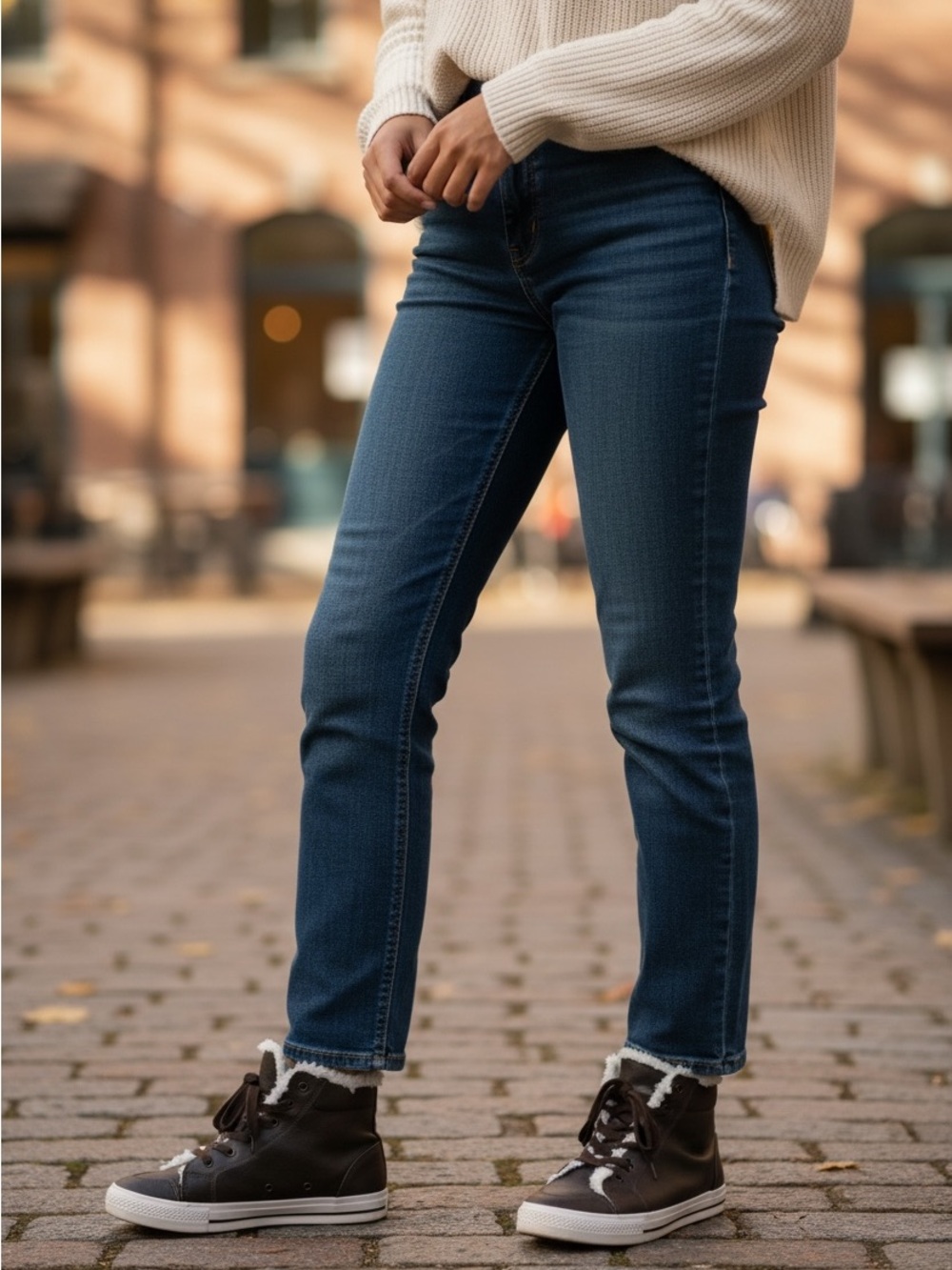 E-You Leather high-top Shoes